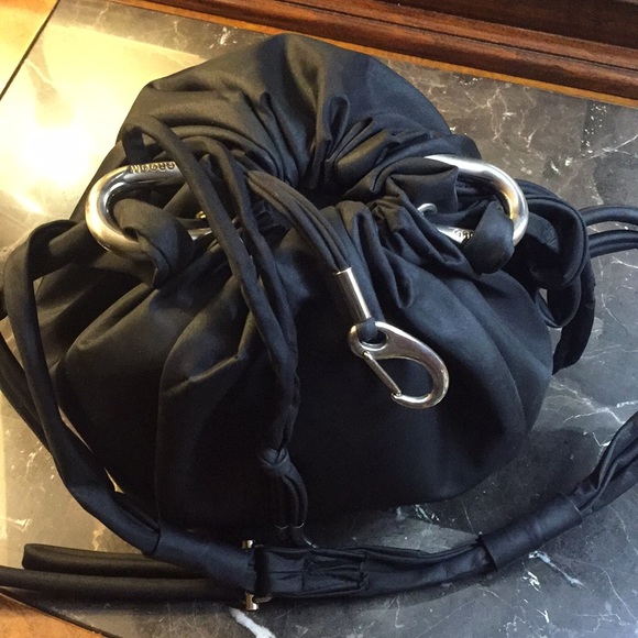 Groom Paris Bucket Black Bag with Pull Strings - Picture 16 of 16